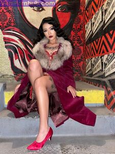 Bella Poarch Sexy Red Dress