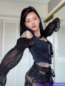 Bella Poarch in a Seethrough outfit