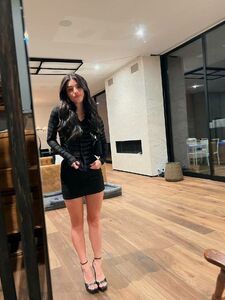 Charli Damelio Sexy Black Mini Skirt Set Leaked