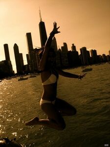 Actress Chloe Bennett Bikini Outting Pics