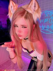 Belle Delphine Cosplay Ahri (Lol) Nude Pussy Spread Onlyfans Photos