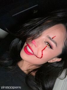 Valkyrae cosplay pics as Pennywise